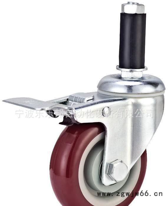 3寸膨胀式插杆带刹万向轮 不带刹万向轮 脚轮 直销图3