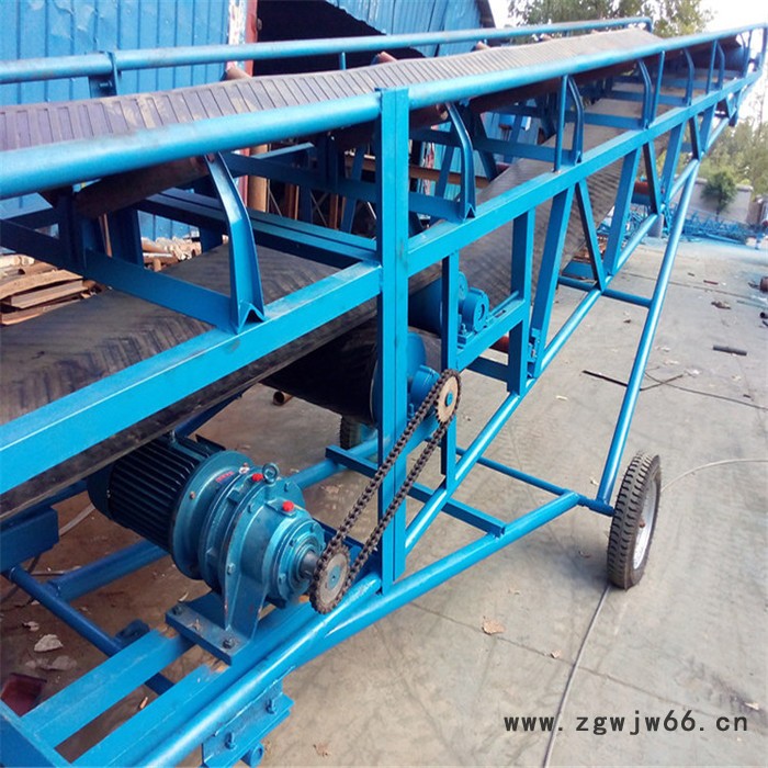 兴运定做万向轮移动皮带输送机 物料装车传送带**图2