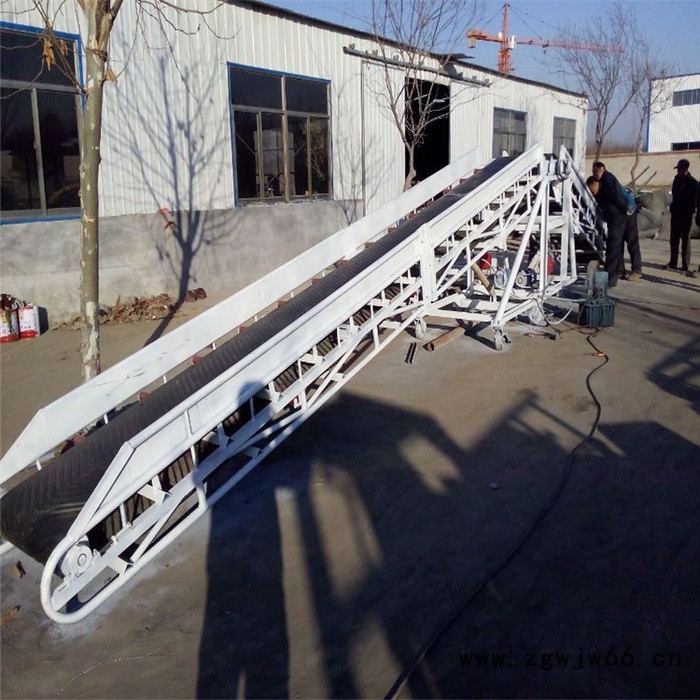 兴运定做万向轮移动皮带输送机 物料装车传送带**图4