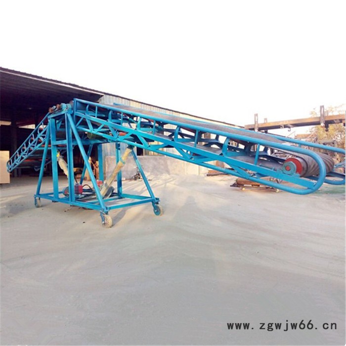 兴运定做万向轮移动皮带输送机 物料装车传送带**图3