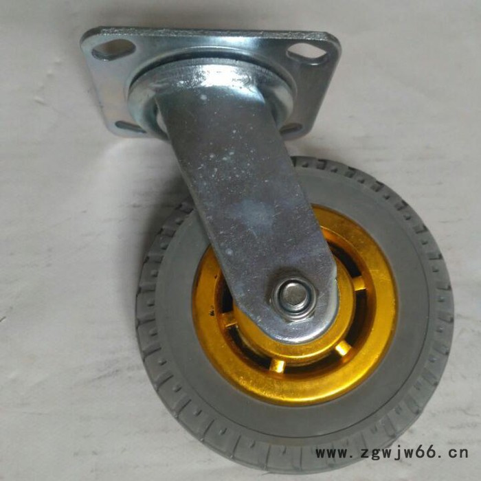 沃力脚轮6寸金芯弹力万向轮6-XJ-GYWX-05图2