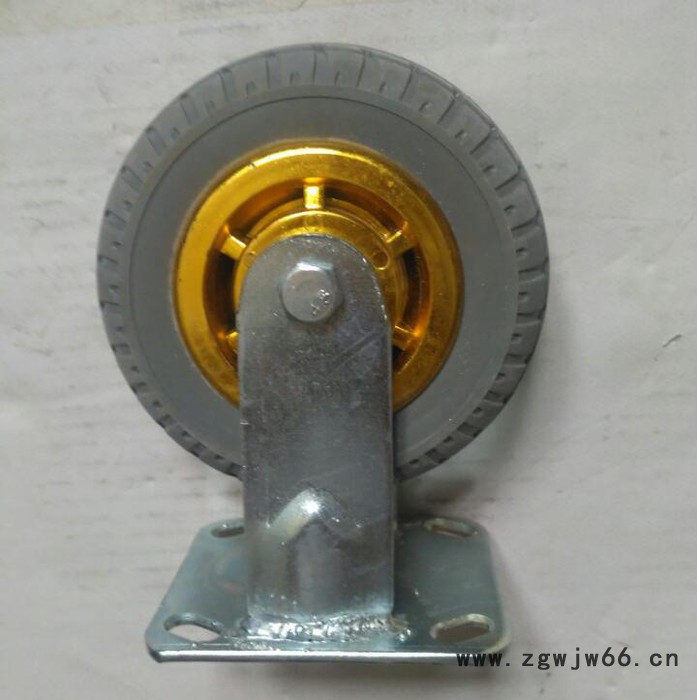沃力脚轮6寸金芯弹力万向轮6-XJ-GYWX-05图1