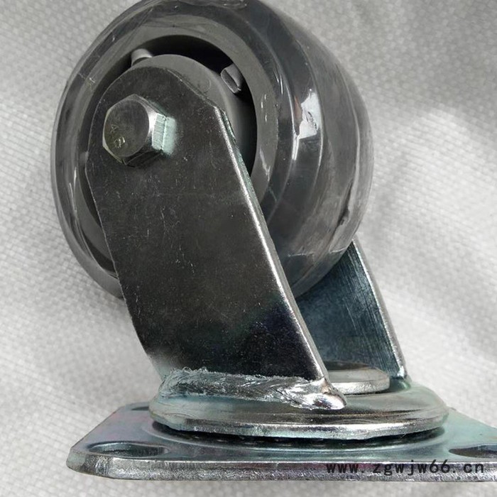 明豪 橡胶带刹万向轮 橡胶脚轮 万向脚轮 工业橡胶轮  灰胶轮   **图3