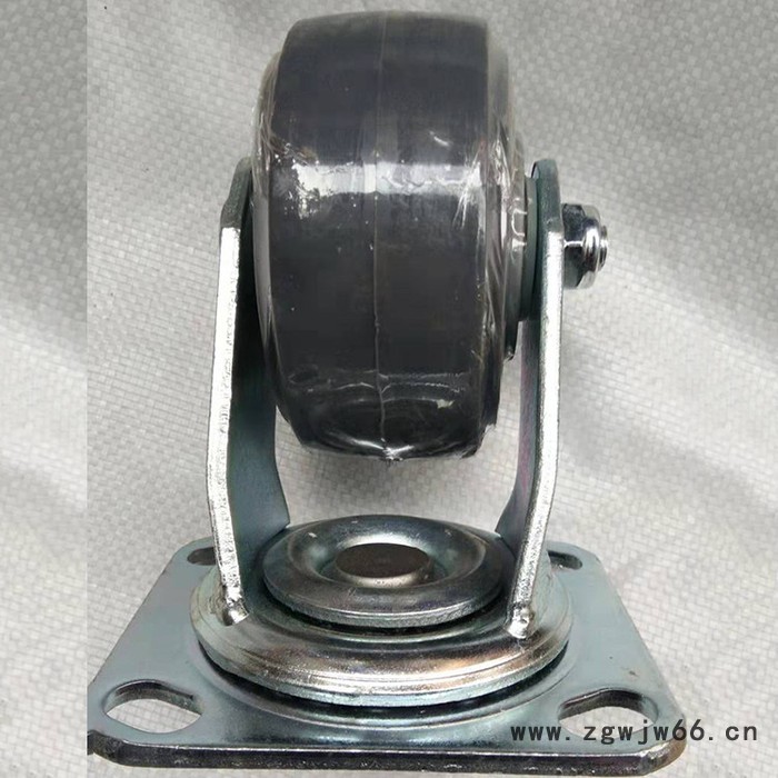 明豪 橡胶带刹万向轮 橡胶脚轮 万向脚轮 工业橡胶轮  灰胶轮   **图7