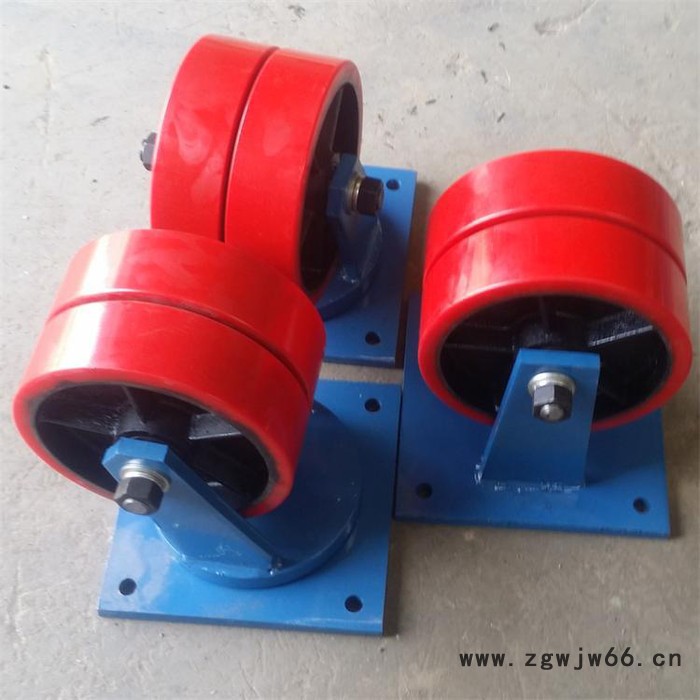 衡水脚轮**载重3吨5吨 超重型双排脚轮 双排加重型聚氨酯万向轮图5