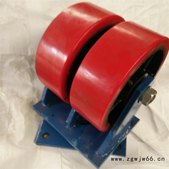 衡水脚轮**载重3吨5吨 超重型双排脚轮 双排加重型聚氨酯万向轮图6