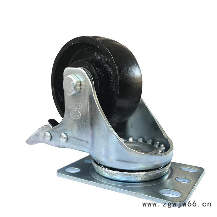 5寸全铁轮  耐高温铸铁万向轮  铸铁轮  中型全铁轮厂家  **价廉图4