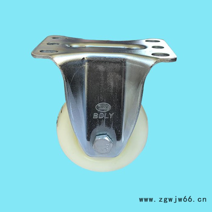 5寸白色尼龙轮 重型尼龙万向轮 重型工业脚轮厂家  量大从优图3
