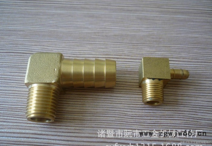 铜外丝宝塔弯头  连接软管弯头 铜接头 气动元件 气动接头图2