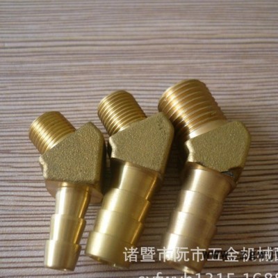 铜外丝宝塔弯头  连接软管弯头 铜接头 气动元件 气动接头