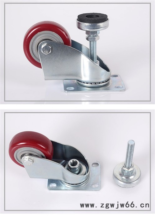 龙汇天下 水平调节轮  3寸 带脚杯轮 4寸 万向轮 一体轮 可调高度轮 欢迎咨询图6