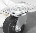 2寸黑色 肥仔万向轮,脚轮轮子家具轮工业轮图3