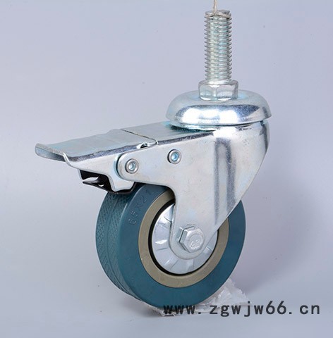 唯信2.5寸3寸灰胶轮脚轮 移动乒乓球台脚轮 体育器材脚轮 移动伸缩架万向轮子图3