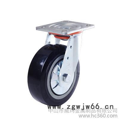脚轮/万向轮 4寸重型双轴PVC轮 万向轮子图2