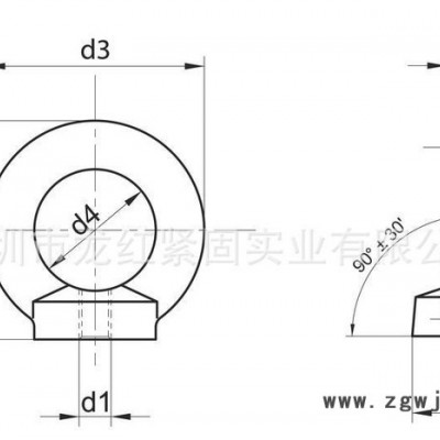 正宗 DIN582吊环螺母 304不锈钢吊母 船用五金 圆环