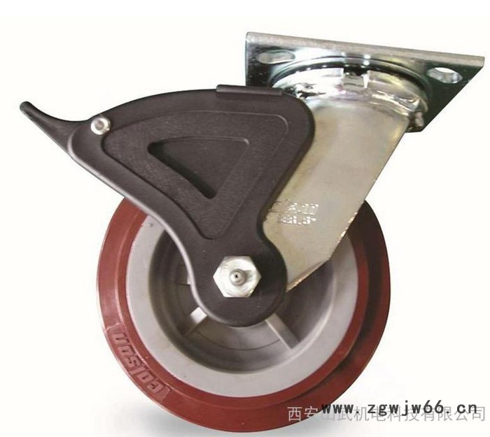 找工业MRO平台科顺中型聚氨酯万向轮带双刹