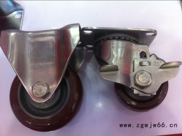 供应现货科顺脚轮/万向轮、科顺聚氨酯材质、不锈钢支架脚轮图4