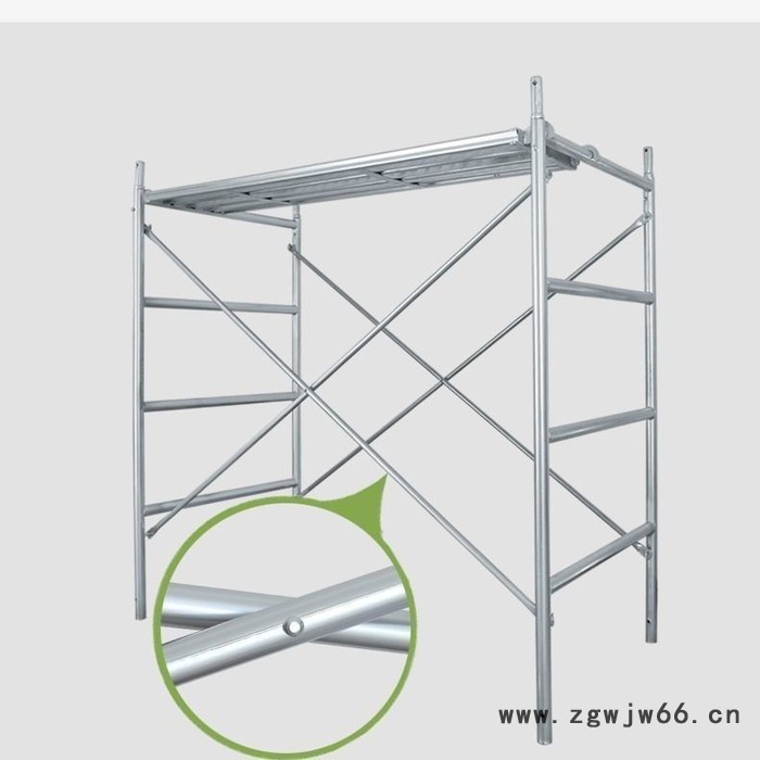 超畅建材现货 钢管移动脚手架 万向轮脚手架 镀锌梯形脚手架 质量优良看百家不如打电话问一次脚手架图2