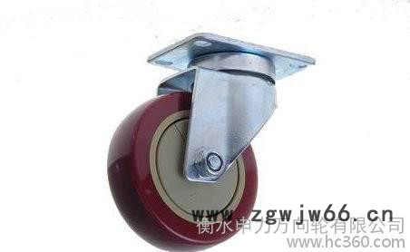 轻型脚轮,聚氨酯万向轮,单轴万向轮,聚氨酯单轴万向轮,申力脚轮,图2