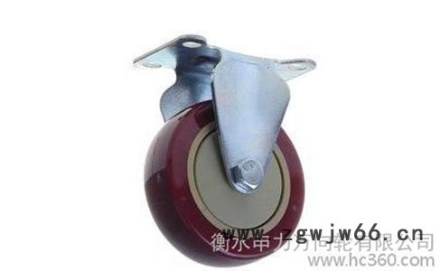 轻型脚轮,聚氨酯万向轮,单轴万向轮,聚氨酯单轴万向轮,申力脚轮,图3