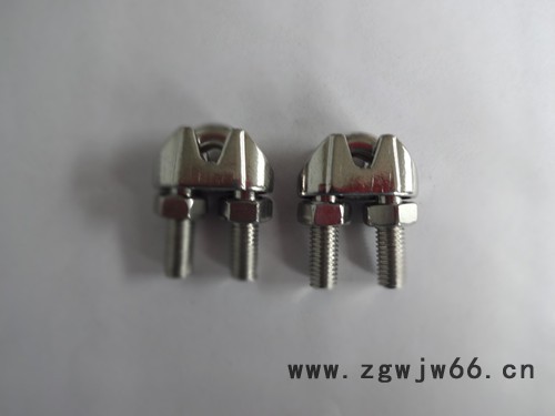 供应不锈钢卡头  美式码钢卡头  日式卡头  钢丝绳卡头 船用五金索具图2