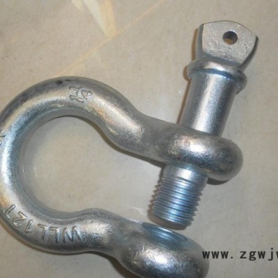 船用五金配件 6倍拉力美式模锻210弓型卸扣