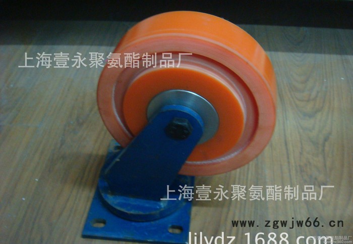 **壹永超重型万向轮 8寸超重型聚氨酯超重型万向轮图2