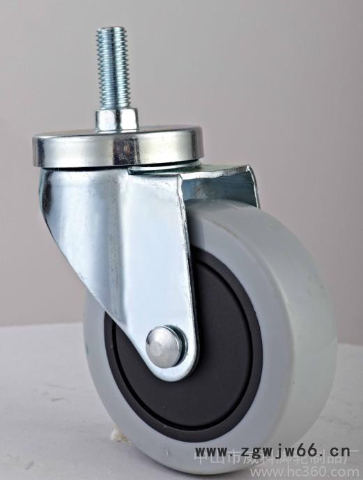 供应威科脚轮中型脚轮 PVC万向轮 丝杆活动脚轮图2