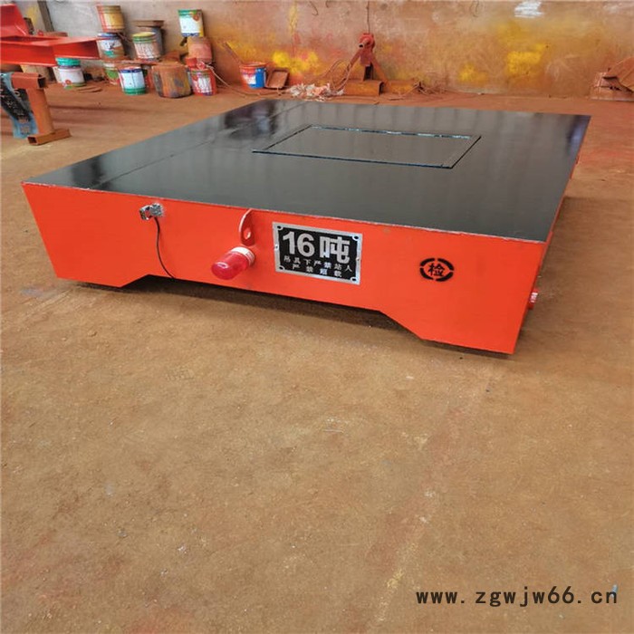 工业小型30吨电动轨道地平车厂房货物搬运蓄电池无轨万向轮地平车图5