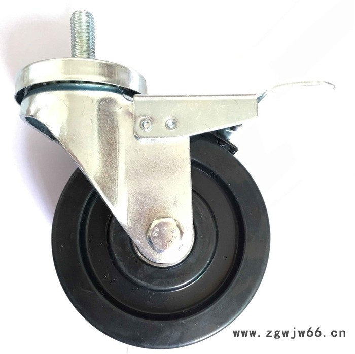 **立南A1-023万向轮不锈钢 有可刹车 有不刹车的 不锈钢万向轮 PCB周转车专用轮子图2