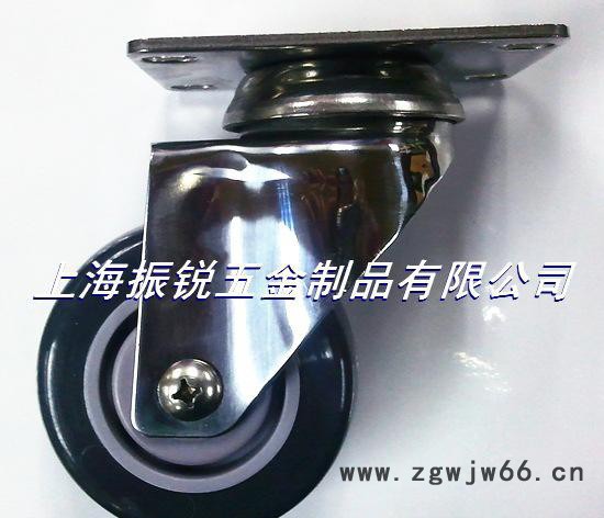 供应厂家3寸不锈钢PU刹车脚轮.万向轮图3