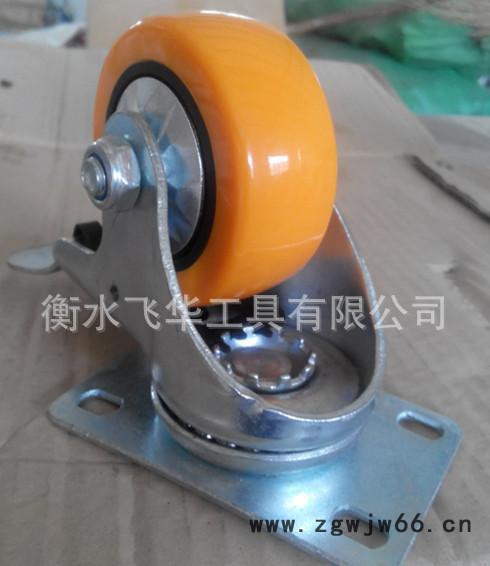 批量生产**脚轮4寸 100mm--32mm 尼龙刹车万向轮图2