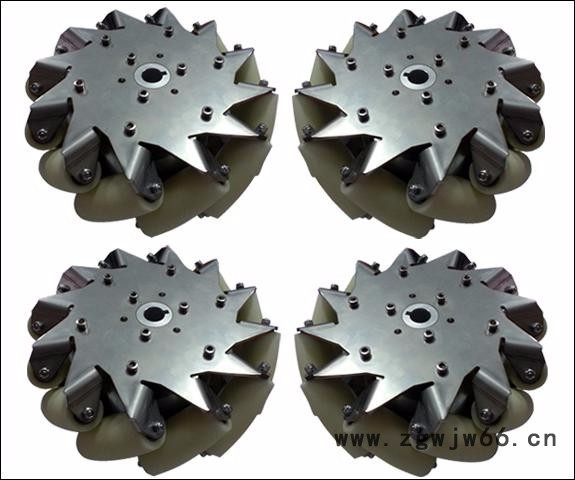 8寸 203毫米不锈钢万向轮steel mecanum wheel 14138