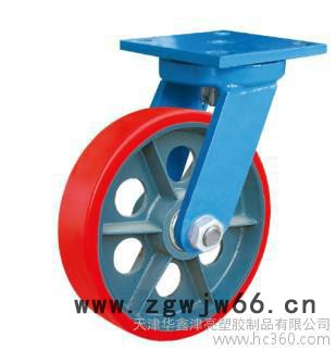 供应国产 6寸脚轮|6寸加重聚氨酯万向轮图2