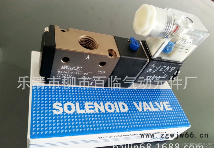 三通电磁阀,气动元件,三通换向电磁阀,换向电磁阀,3v310-10电磁阀图2