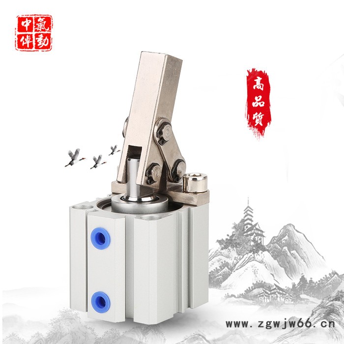 ALC气缸 杠杆气缸jgl50**alc气动元件夹紧ALC40 杠杆气缸  杠杆夹紧气缸 气动元件 CNC工装夹具缸图2