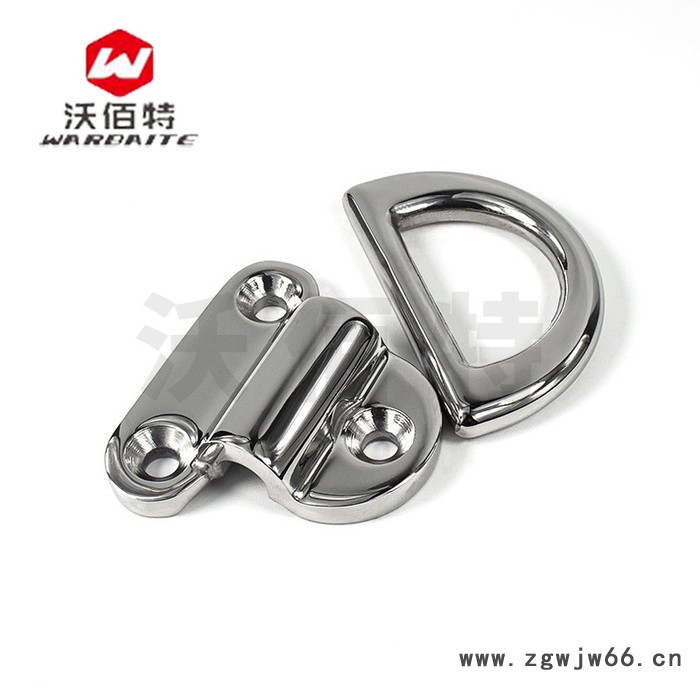 沃佰特 316不锈钢 游艇配件 D型搭扣 镜面拉手 现代简约把手船用五金图3
