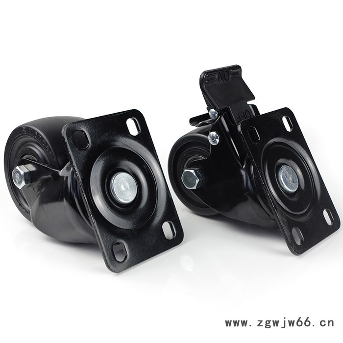 胜鹏万向轮 3寸低重心万向刹车牛仔轮图2