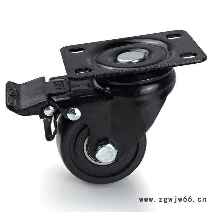 胜鹏万向轮 3寸低重心万向刹车牛仔轮图4