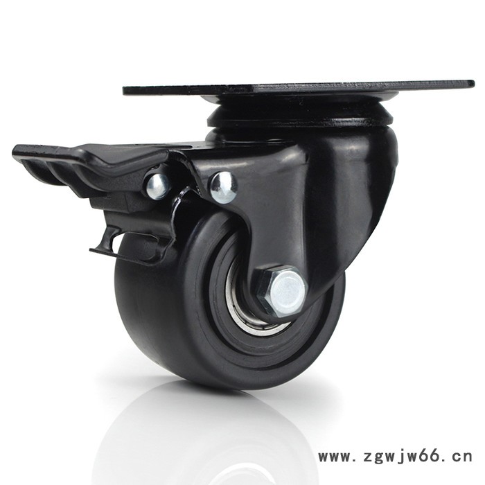 胜鹏万向轮 3寸低重心万向刹车牛仔轮图5