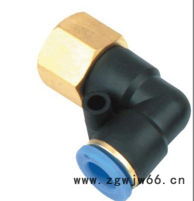 气动元件空压机气管快速接头内螺纹二通PLF8-0102气动接