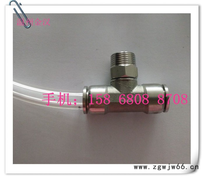 不锈钢气动快插螺纹旋转三通PB三通气动元件接头 快速气管三通图3