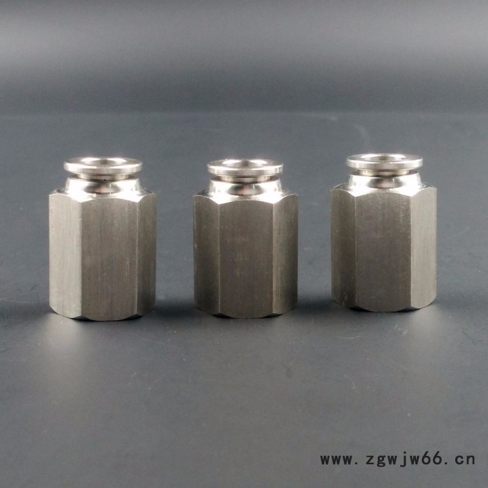 **路伟不锈钢气动内螺纹直通 快插接头 快速接头 外螺纹直通气动元件图6