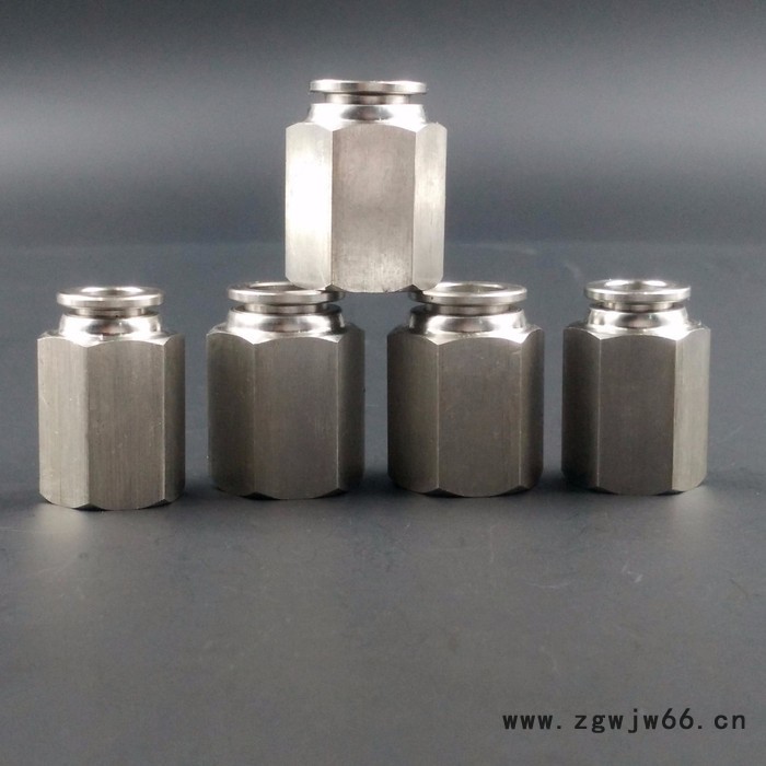 **路伟不锈钢气动内螺纹直通 快插接头 快速接头 外螺纹直通气动元件图5