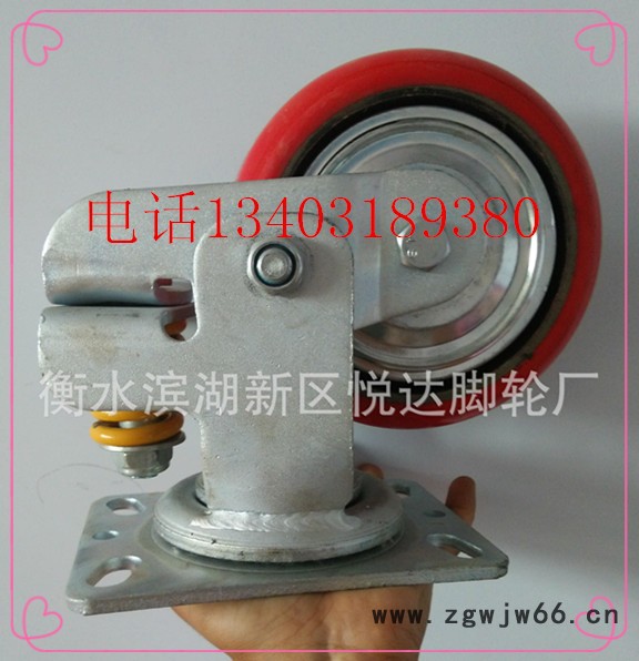 悦达6寸双刹脚轮/万向轮风火轮图3