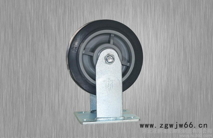 冠鹏 脚轮 万向轮 重型6寸平底固定 TPR定向轮 专注工厂企业脚轮独立研发