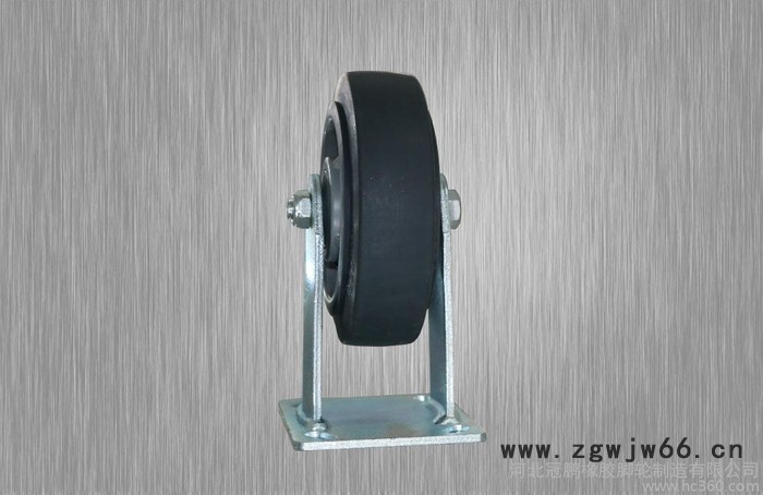 冠鹏 脚轮 万向轮 重型6寸平底固定 TPR定向轮 专注工厂企业脚轮独立研发图2