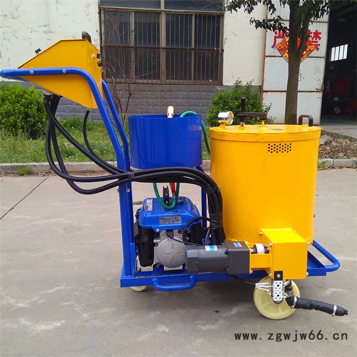 小型沥青灌缝机，手推式小型沥青灌缝机，用于混凝土沥青道路裂缝修补万向轮针对不规格裂缝图4
