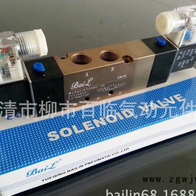 气动元件,五通电磁阀,电控电磁阀,4v330-10电磁阀,批发：4V330-10