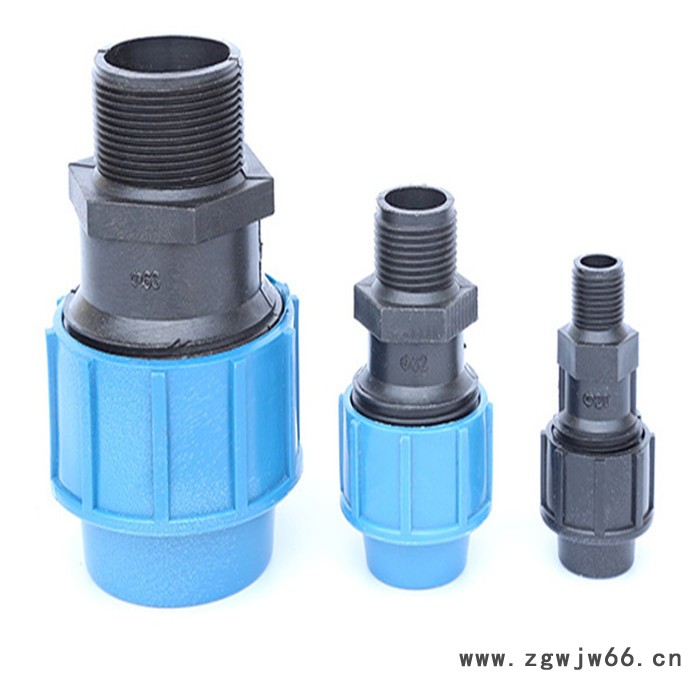 鸿德 管材管件_PE外连外丝接头_毛管小接头_PE堵头_PE变径接头图6